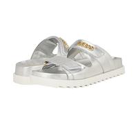 GUESS Women's Fabulon Sandal, Silver 040, 4 UK