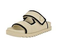 GUESS Women's Fadenna Flat Sandal, Light Natural/Black 110, 6.5 UK