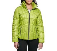 GUESS Women's Fall, Puffer, Quilted Jackets Transitional, Lime, XL