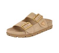 Guess Women's Fasten Sandal, Light Natural Suede 110, 5.5 UK