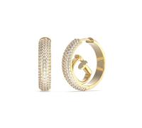 Guess Women's G Logo Stone Set 20mm Huggie Hoop Earrings