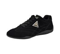 Guess Women's Gabiey Sneaker, Black Suede 001, 8