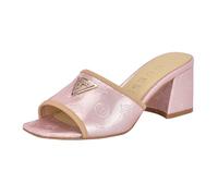 GUESS Women's Gabless Heeled Sandal, Light Pink Patent Logo 680, 4 UK