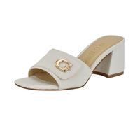 Guess Women's Gallai Heeled Sandal, White Saffiano 141, 7 UK