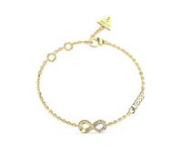 Guess Women's Gold Tone Stone Set Infinity Bracelet