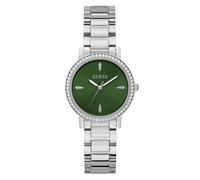 Guess Women's Green Dial Stainless Steel Bracelet Watch