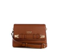 GUESS Women's Gregoria Flap Crossbody, Cognac, One Size