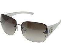 GUESS Womens GU6489F White Over Crystal/Smoke Gradient Flash Lens One Size
