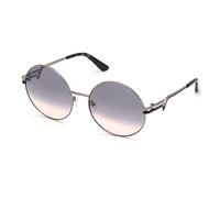 GUESS Women's GU7734 Sunglasses, Shiny Light nickeltin, 60