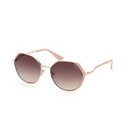 GUESS Women's GU7842 Sunglasses, Shiny Rose Gold, 58