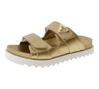 GUESS Women's Gwfabula Flat Sandal, Gold, 5.5 UK