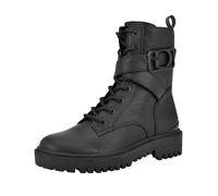 GUESS Women's Gworana Combat Boot, Black, 6 UK