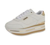 Guess Womens Hansin, White/Gold 146, 3 UK
