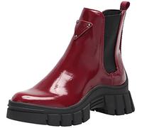 GUESS Women's Hestia Combat Boot, Red, 7 UK