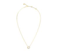 Guess Womens Iconique 16-18" Wrapped Heart Necklace UBN05526YG - Steel / Crystal