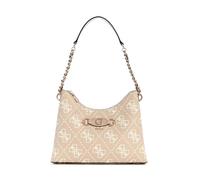GUESS Women's Izzy Top Zip Shoulder Bag, Sand Logo, One Size