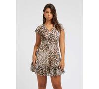 GUESS Womens Jaguar Cat Print Brigida Flare Dress