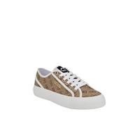 GUESS Women's Jelexa Sneaker, Beige/Brown 210, 3.5 UK
