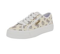 GUESS Women's Jelexa Sneaker, White/Rainbow Logo Multi 144, 4.5 UK