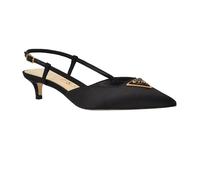 GUESS Women's Jesson Pump, Black Satin 003, 6