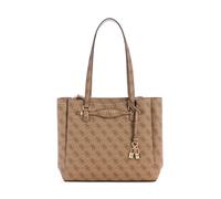 GUESS Women's Katya Multi Compartment Tote, Latte Logo, One Size