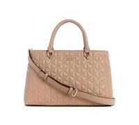 GUESS Women's Kori Girlfriend Satchel, Beige, One Size