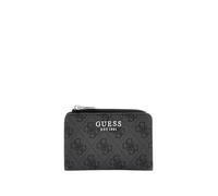 GUESS Women's Laurel Ii Zip Around Card Case Wallet, Coal Logo, One Size