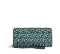 GUESS Women's Laurel Large Zip Around Wallet, Clutch, Hunter Logo, One Size