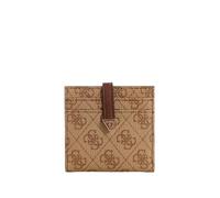 GUESS Women's Laurel Tab Card Case, Wallet, Latte Logo, One Size