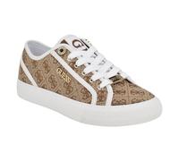 GUESS Women's Lexxa Sneaker, Medium Brown/White Logo 210, 9 UK