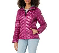 GUESS Women's Light Packable Jacket - Quilted, Transitional Puffer, Magenta, XL