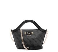 GUESS Women's Lindsey Mini Tote, Coal Logo, One size
