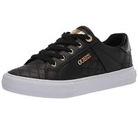 GUESS Women's Loven Sneaker, Black Multi, 5 UK