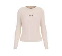 GUESS Womens LS Embro T-Shirt Sandy Shore 8