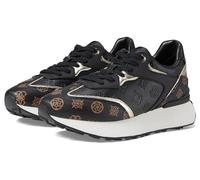 GUESS Women's Luchia Sneaker, Black Multi, 4 UK