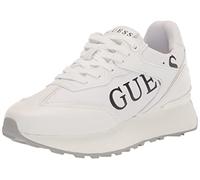 GUESS Women's Luchia Sneaker, White 145, 6 UK