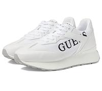 GUESS Women's Luchia Sneaker, White/Brown 142, 6.5 UK
