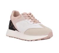 GUESS Women's Luchia Sneaker, White/Brown 142, 6 UK