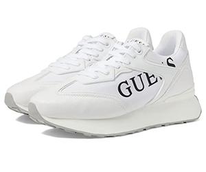 GUESS Women's Luchia Sneaker, White/Brown 142, 8 UK