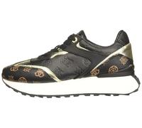 GUESS Women's Luchia Sneaker, Black Multi, 5 UK