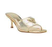 GUESS Women's Lusie Heeled Sandal, Gold 710, 6.5 UK