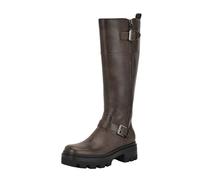 GUESS Women's Lynnie Wide Calf Knee High Boot, Dark Brown 201, 9