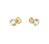 Guess Womens Mamounia 12mm 4G & Crystals Studs UBE05572YG - Steel / Crystal