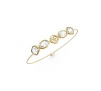 Guess Womens Mamounia 4G Multi Crystals Bracelet UBB05570YG - Steel / Crystal
