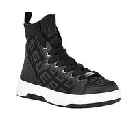 GUESS Women's Mannen Sneaker, Black 001, 8.5 UK