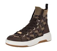 GUESS Women's Mannen Sneaker, Medium Brown Logo 213, 9 UK