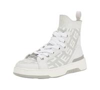 GUESS Women's Mannen Sneaker, White 140, 5.5 UK
