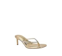 GUESS Women's Mayan Heeled Sandal, Gold 788, 6 UK
