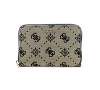 Guess Women's Melinda Logo Medium Zip Around Wallet, Black Logo, One Size