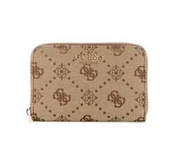 Guess Women's Melinda Logo Medium Zip Around Wallet, Latte Logo, One Size